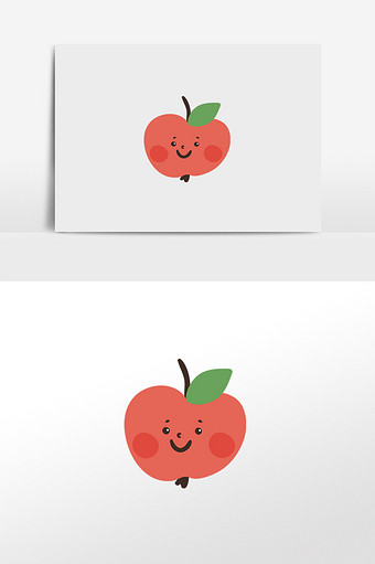 苹果插画手绘卡通版苹果绘画图片大全大图